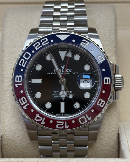 2022 Rolex GMT-Master II "Pepsi" 40MM Black Dial Jubilee Bracelet (126710BLRO)