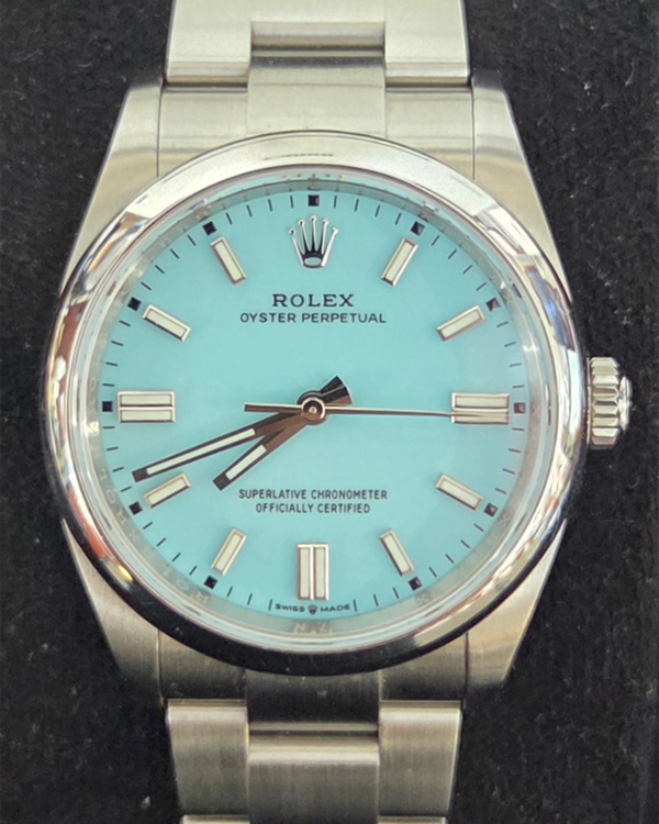 2023 Rolex Oyster Perpetual 36MM Turquoise Dial Oyster Bracelet (126000)
