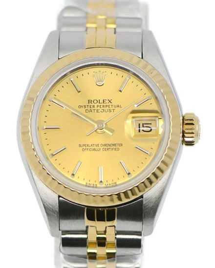 Rolex Lady-Datejust 26MM Champagne Dial Two-Tone Jubilee (69173)