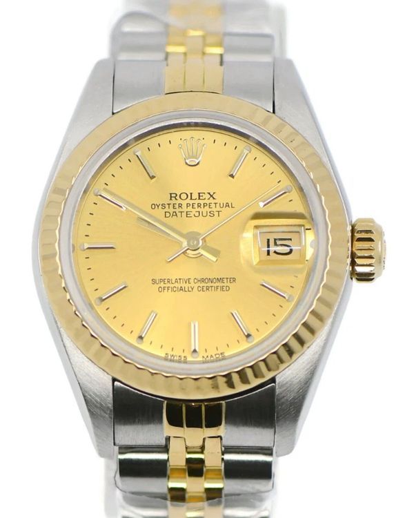 Rolex Lady-Datejust 26MM Champagne Dial Two-Tone Jubilee (69173)