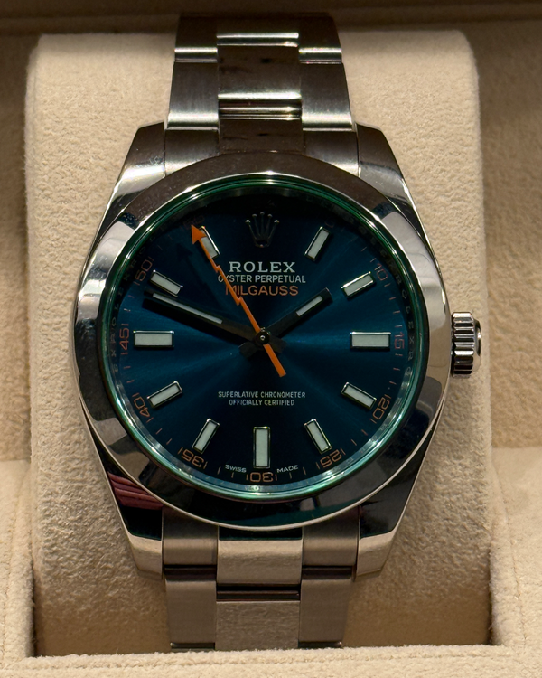 2021 Rolex Milgauss 40MM Blue Dial Oyster Bracelet (116400GV)