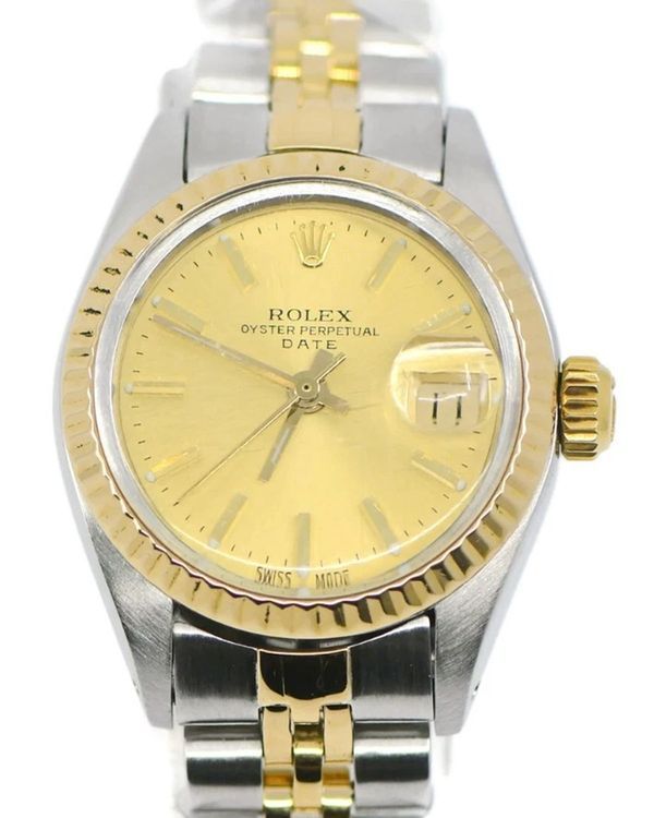 1983 Rolex Lady-Datejust 26MM Champagne Dial Two-Tone Jubilee Bracelet (6917)