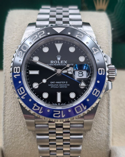 2021 Rolex GMT-Master II "Batgirl" 40MM Black Dial Jubilee Bracelet (126710BLNR)