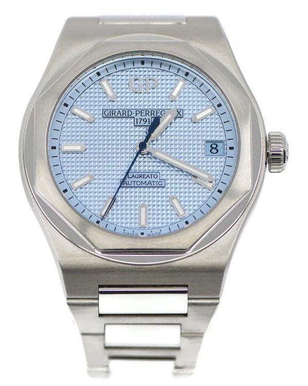 Girard Perregaux Laureato "Japan Glacier" L.E. 42MM Ice Blue Dial Steel Bracelet (81010)