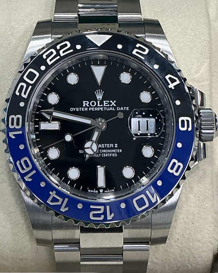 2026 Rolex GMT-Master II "Batman" 40MM Black Dial Oyster Bracelet (126710BLNR)