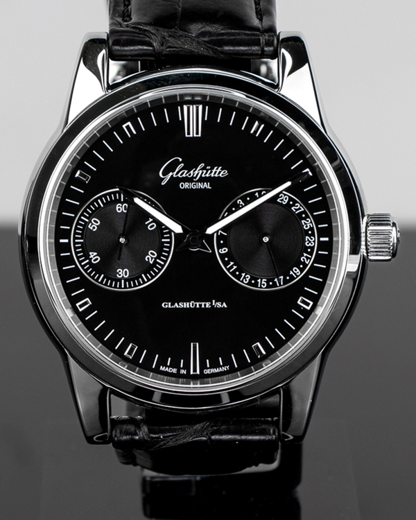 2024 Glashütte Original Senator Hand Date 40MM Black Dial Leather Strap (1-39-58-01-02-04)