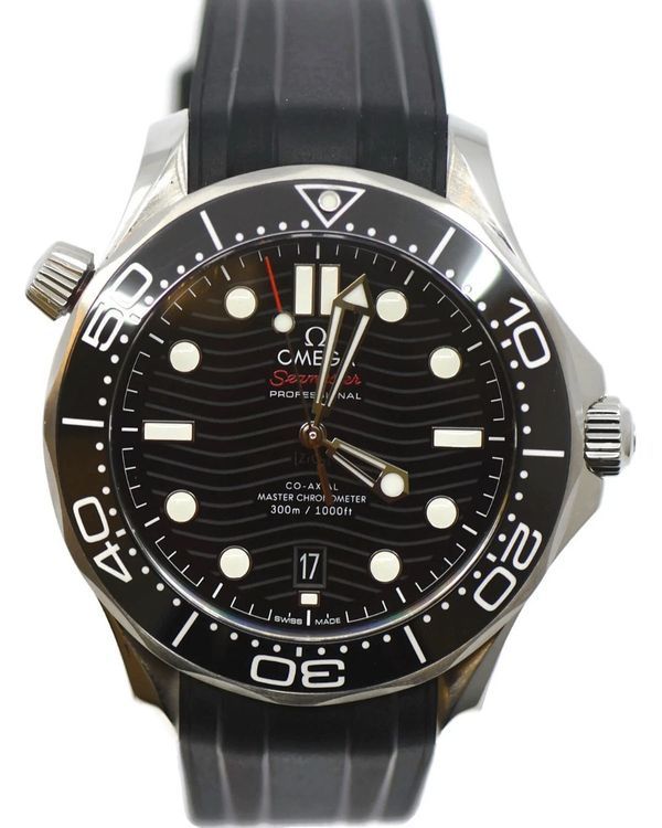 2023 Omega Seamaster Diver 300M 42MM Black Dial Rubber Strap (210.32.42.20.01.001)
