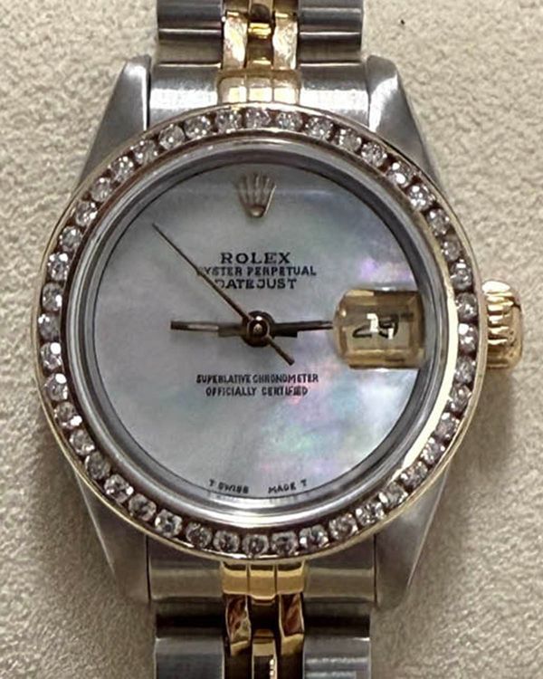 Rolex Lady-Datejust 26MM Mother of Pearl Dial Two-Tone Jubilee Bracelet (69173)