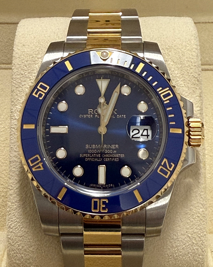 Rolex Submariner Date "Bluesy" 40MM Blue Dial Two-Tone Oyster Bracelet (116613LB)