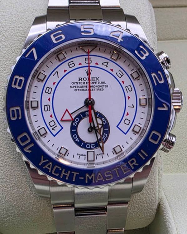 2019 Rolex Yacht-Master II 44MM White Dial Oyster Bracelet (116680)