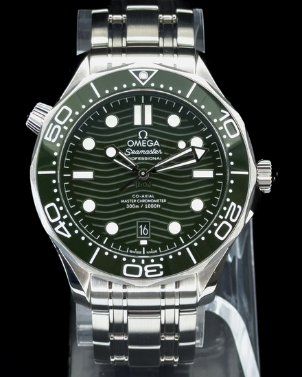 2024 Omega Seamaster Diver 300M "Seaweed" 42MM Green Dial Steel Bracelet (210.30.42.20.10.001)