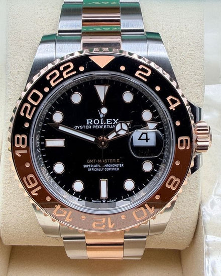 2025 Rolex GMT-Master II "Rootbeer" 40MM Black Dial Two-Tone Oyster Bracelet (126711CHNR)
