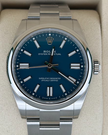 2026 Rolex Oyster Perpetual 41MM Blue Dial Oyster Bracelet (134300)