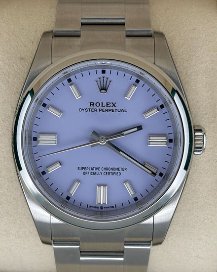 No Reserve - 2025 Rolex Oyster Perpetual 36MM Lavender Dial Oyster Bracelet (126000)