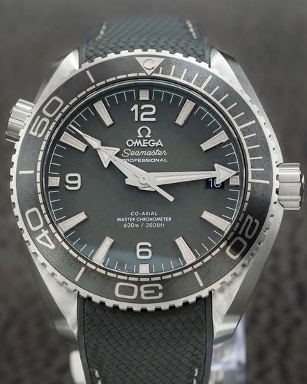 2026 Omega Seamaster Planet Ocean 600M 43.5MM Grey Dial Rubber Strap (215.32.44.21.01.002)