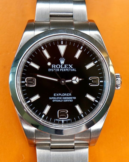 2012 Rolex Explorer 39MM Black Dial Oyster Bracelet (214270)