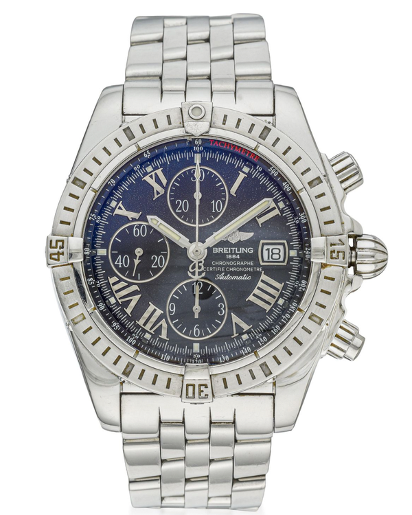 Breitling Chronomat Evolution 44MM Grey Dial Steel Bracelet (A13356)