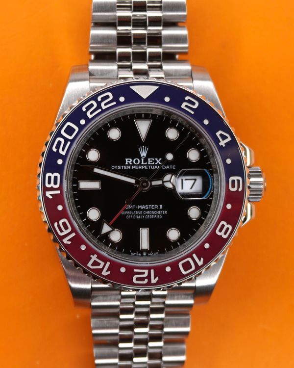 2020 Rolex GMT-Master II "Pepsi" 40MM Black Dial Oyster Bracelet (126710BLRO)