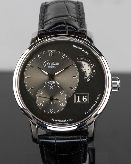 2024 Glashütte Original PanoMaticLunar 40MM Grey Dial Leather Strap (1-90-02-43-32-50)