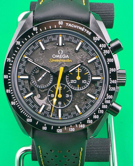 Omega Speedmaster Dark Side of the Moon "Apollo 8" 44.25MM Skeleton "Moon" Dial Rubber Strap (310.92.44.50.01.001)