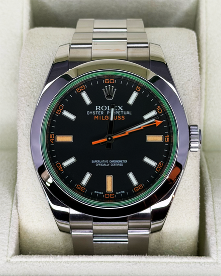 2012 Rolex Milgauss 40MM Black Dial Oyster Bracelet (116400GV)