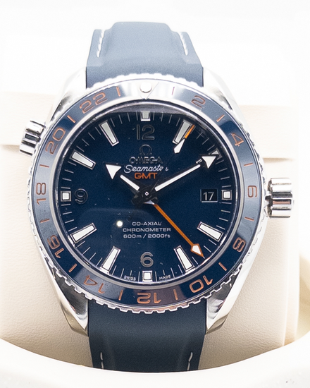 2019 Omega Seamaster Planet Ocean 600M "GoodPlanet" 43.5MM Blue Dial Rubber Strap (232.32.44.22.03.001)