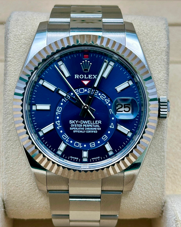 2021 Rolex Sky-Dweller 42MM Blue Dial Oyster Bracelet (326934)