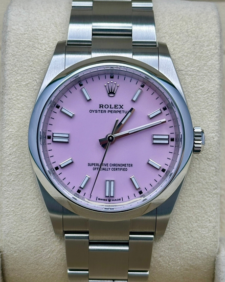 2025 Rolex Oyster Perpetual 36MM Pink Dial Oyster Bracelet (126000)