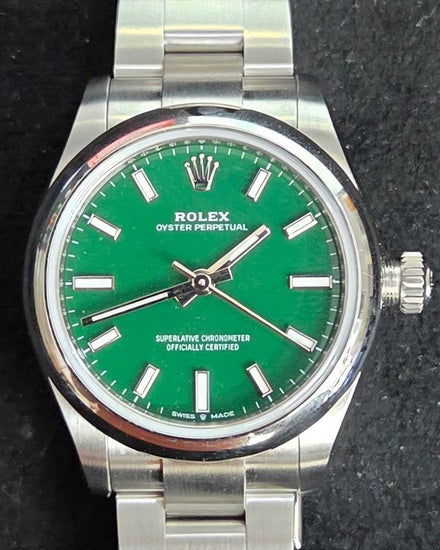 2026 Rolex Oyster Perpetual 31MM Green Dial Oyster Bracelet (277200)