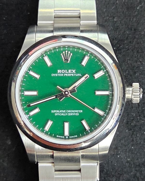 2026 Rolex Oyster Perpetual 31MM Green Dial Oyster Bracelet (277200)