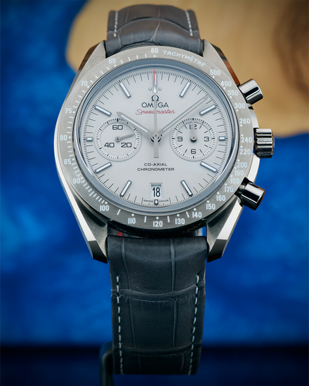 2015 Omega Speedmaster Dark Side of the Moon "Grey Side Of The Moon" 44.25MM Grey Dial Leather Strap (311.93.44.51.99.001)
