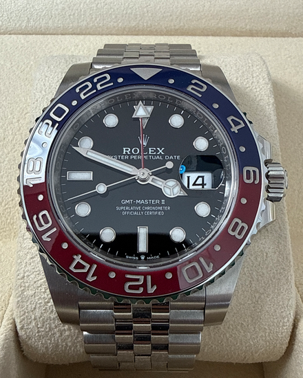 2023 Rolex GMT-Master II "Pepsi" 40MM Black Dial Jubilee Bracelet (126710BLRO)