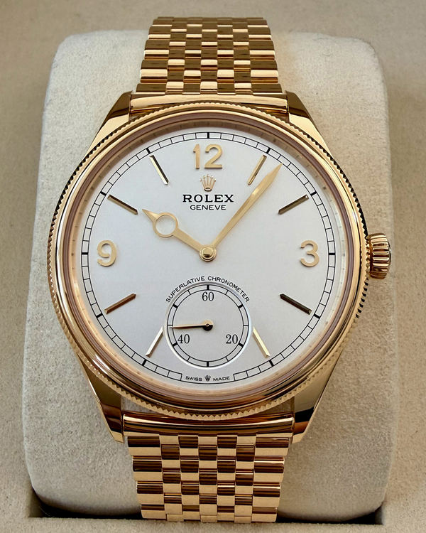 2026 Rolex 1908 39MM White Dial Yellow Gold Settimo Bracelet (52508)