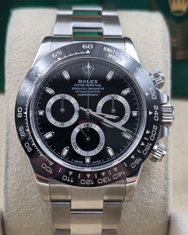 2023 Rolex Cosmograph Daytona 40MM Black Dial Oyster Bracelet (116500LN)