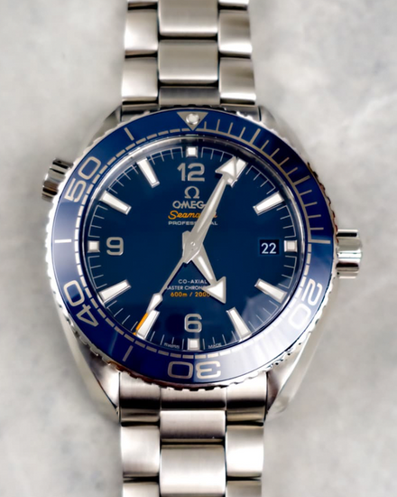 No Reserve - 2021 Omega Seamaster Planet Ocean 600M 43.5MM Blue Dial Steel Bracelet (215.30.44.21.03.001)