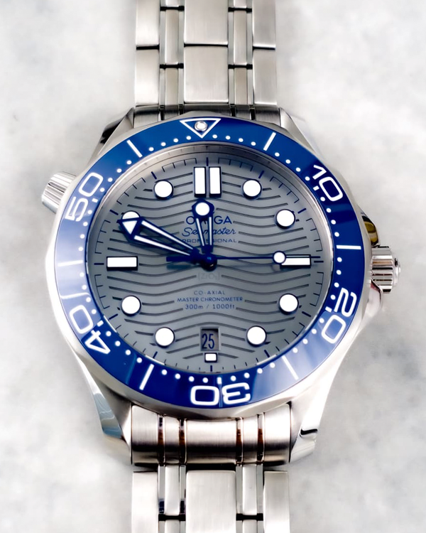2023 Omega Seamaster Diver 300M 42MM Grey Dial Steel Bracelet (210.30.42.20.06.001)