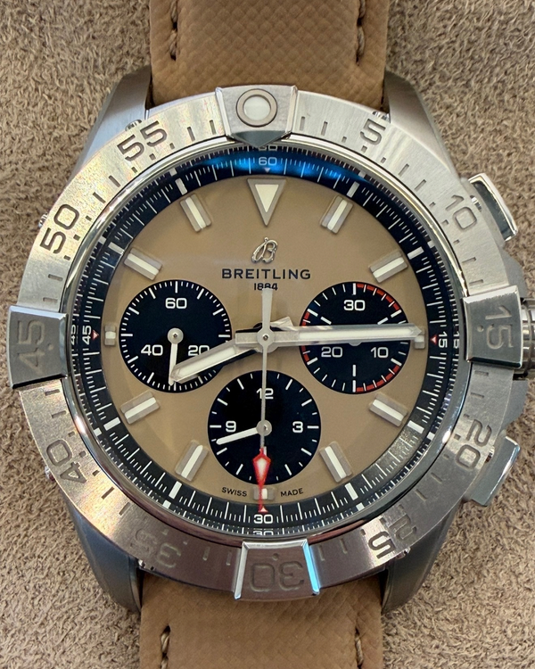 2026 Breitling Avenger B01 Chronograph 44MM Brown Dial Leather Strap (AB0147)