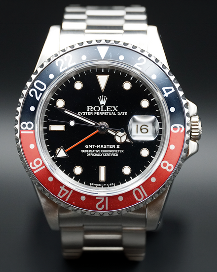 1991 Rolex GMT-Master II "Coke" 40MM Black Dial Oyster Bracelet (16710)