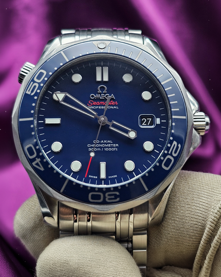 2019 Omega Seamaster Diver 300M 41MM Blue Dial Steel Bracelet (212.30.41.20.03.001)