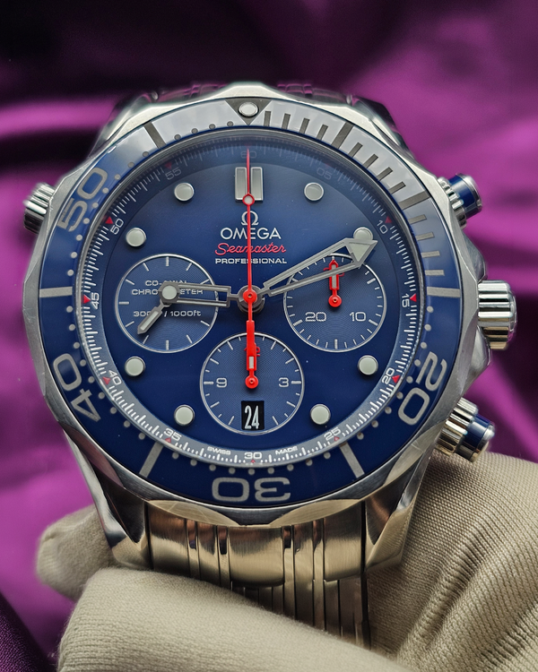 2020 Omega Seamaster Diver 300M 44MM Blue Dial Steel Bracelet (212.30.44.50.03.001)