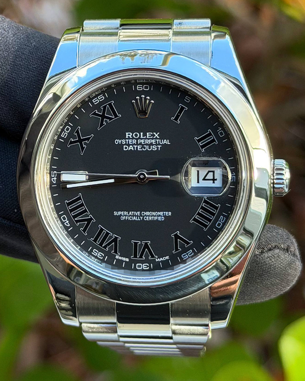 2017 Rolex Datejust II 41MM Ghost Grey Dial Oyster Bracelet (116300)