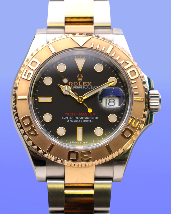 2016 Rolex Yacht-Master 40MM Black Dial Two-Tone Oyster Bracelet (116621)