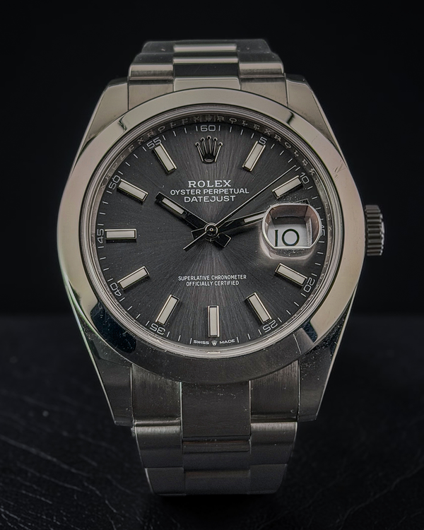 2021 Rolex Datejust 41MM Slate Dial Oyster Bracelet (126300)
