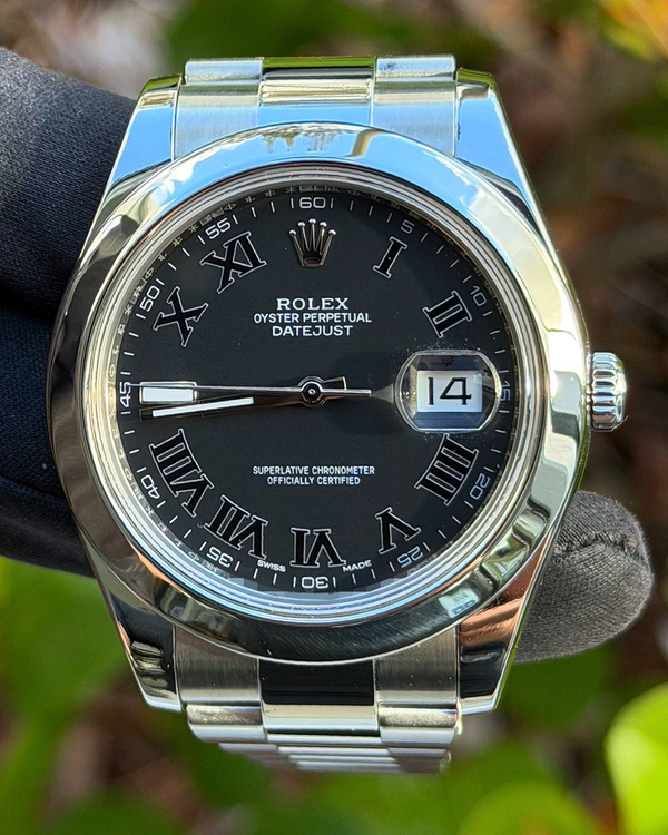 2017 Rolex Datejust II 41MM Black Dial Oyster Bracelet (116300)