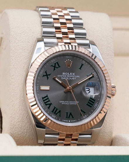 2023 Rolex Datejust "Wimbledon" 41MM Slate Dial Two-Tone Jubilee Bracelet (126331)