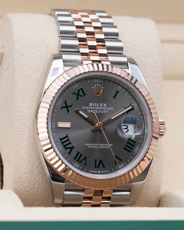 2023 Rolex Datejust "Wimbledon" 41MM Slate Dial Two-Tone Jubilee Bracelet (126331)