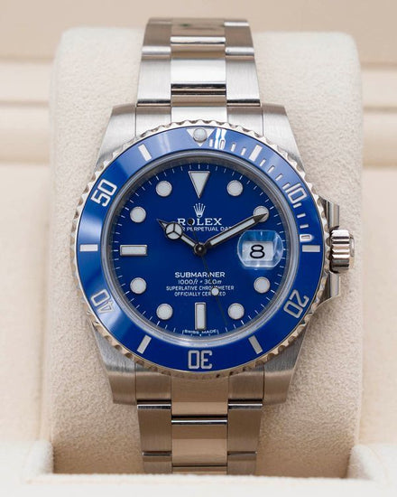 2020 Rolex Submariner Date "Smurf" 40MM Blue Dial White Gold Oyster Bracelet (116619LB)