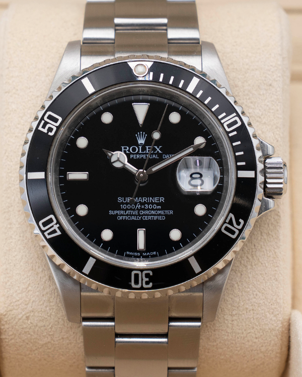 2009 Rolex Submariner Date 40MM Black Dial Oyster Bracelet (16610)