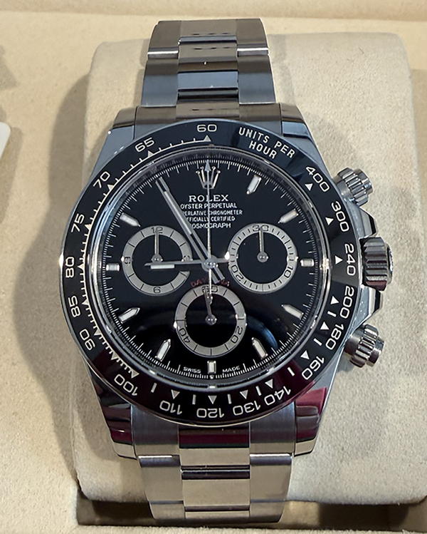 2025 Rolex Cosmograph Daytona 40MM Black Dial Oyster Bracelet (126500LN)