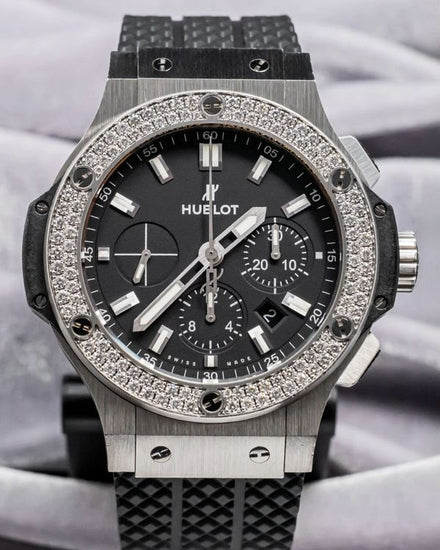 Hublot Big Bang 44MM Black Dial Rubber Strap (301.SX.1170.RX.1104)